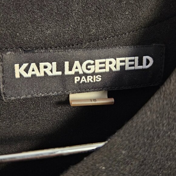 Karl Lagerfeld for Long Tall Sally Navy & Black Knit Dress - Picture 4 of 6